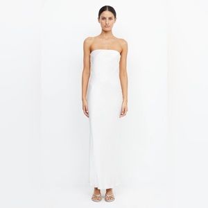 Bec & Bridge Moondance Strapless Dress in Ivory